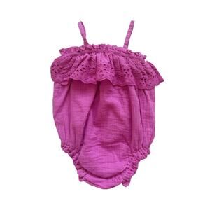 NWT Gap Muslin Bubble Romper Size 12-18m